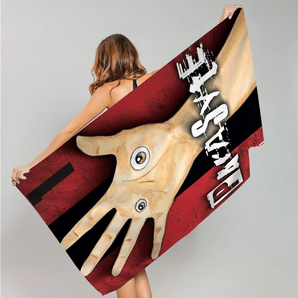 Пляжное полотенце Parasyte из микрофибры впитывающее быстросохнущее мягкое для йоги