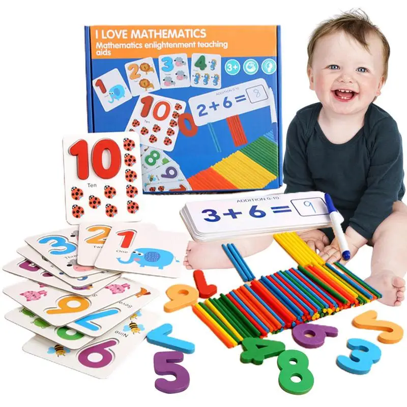 

Math Flash Cards Addition Montessori Math Flash Card Toys Montessori Educational Toy Gift For Kindergarten Classroom Kids