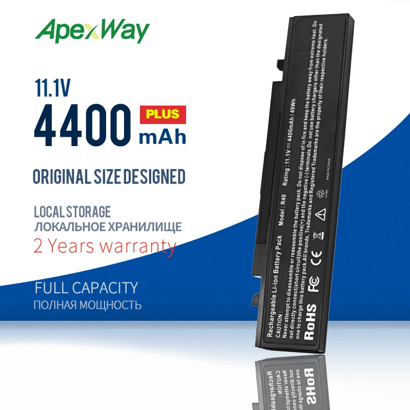 

Apexway AA-PB2NC6B AA-PB4NC6B Battery for Samsung R60 R39 R40 R408 R41 R410 R45 R509 R510 R560 P210 P460 P50 P560 P60 Q210 Q310