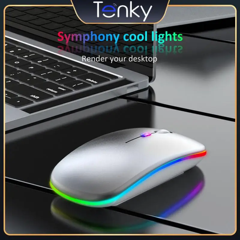 

Wireless Mouse Slim Design Portable Silent Mice Rechargeable 2.4g Gaming Mouse For Windows / / Android / Ipad 1600dpi