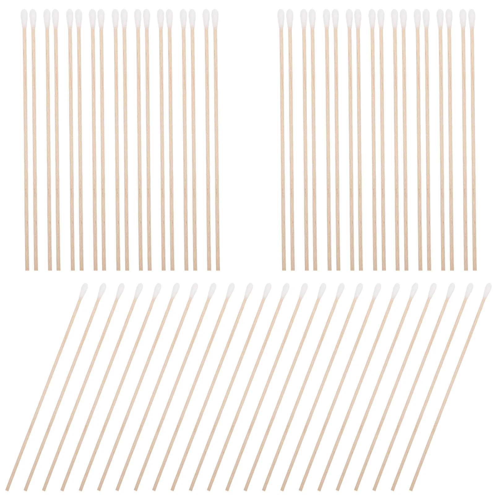 

100 Pcs Makeup Applicators Tool Swab Cotton Buds Wooden Pole Swabs Ear Cleaning