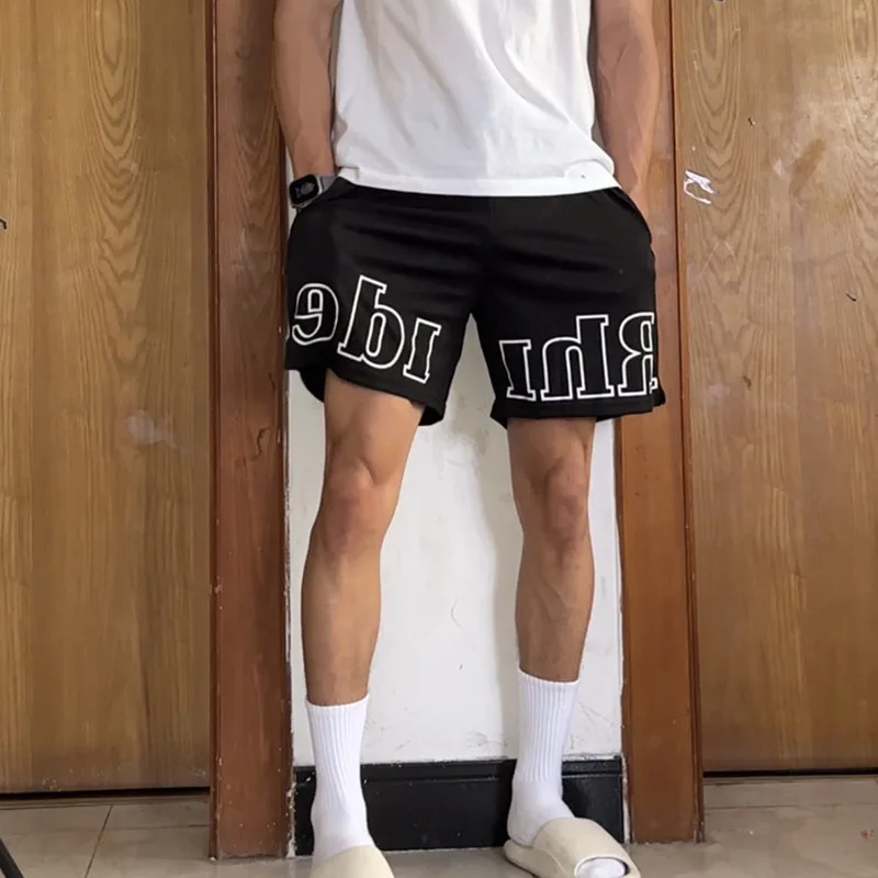 

Summer Casual Shorts Men Basketball Shorts Bermuda Gym Fitness Running Quick Dry Training Short Pants Male Beach Swim Trunks
