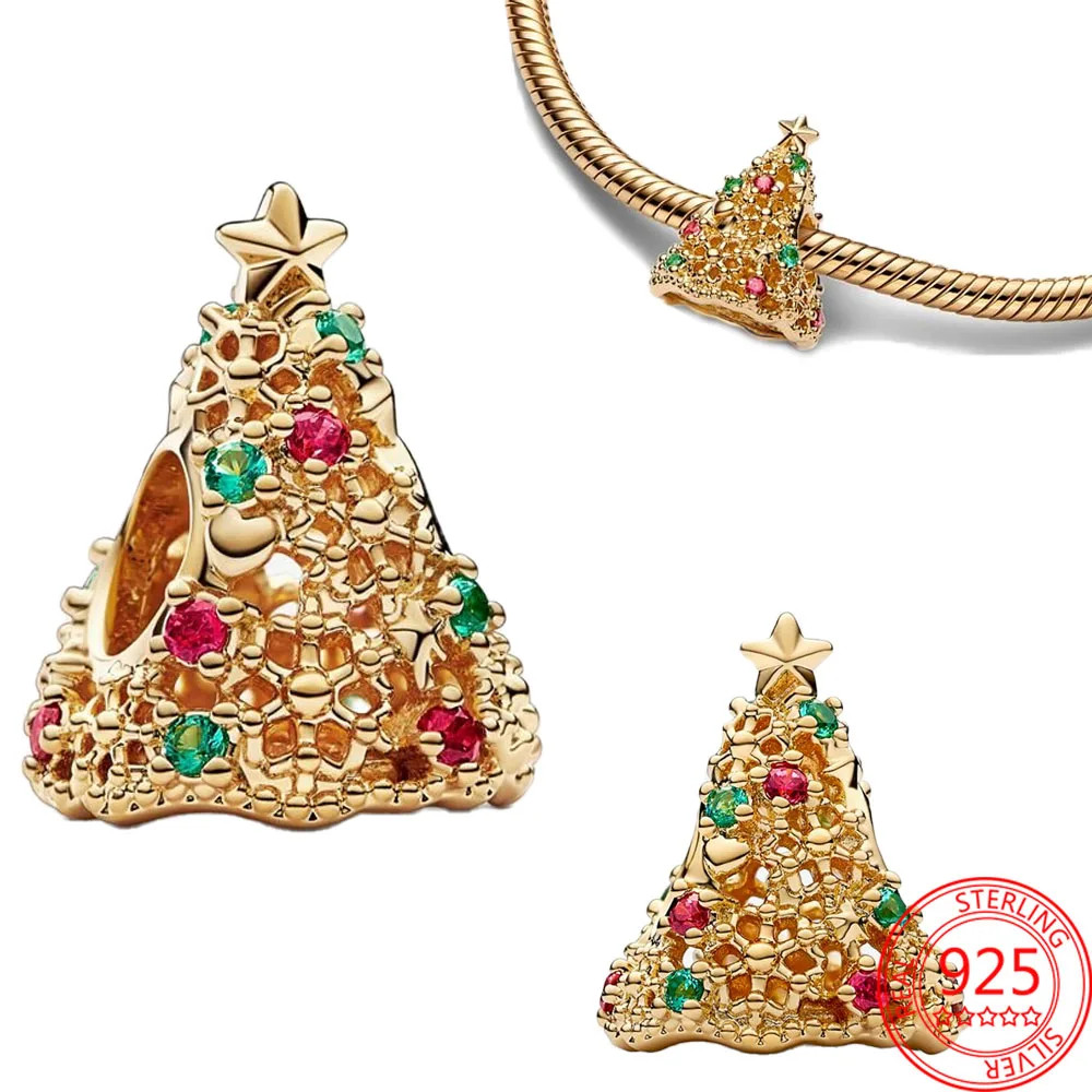 Сверкающее серебро 925 пробы золотые звезды роботы драконы шары подсолнухи и