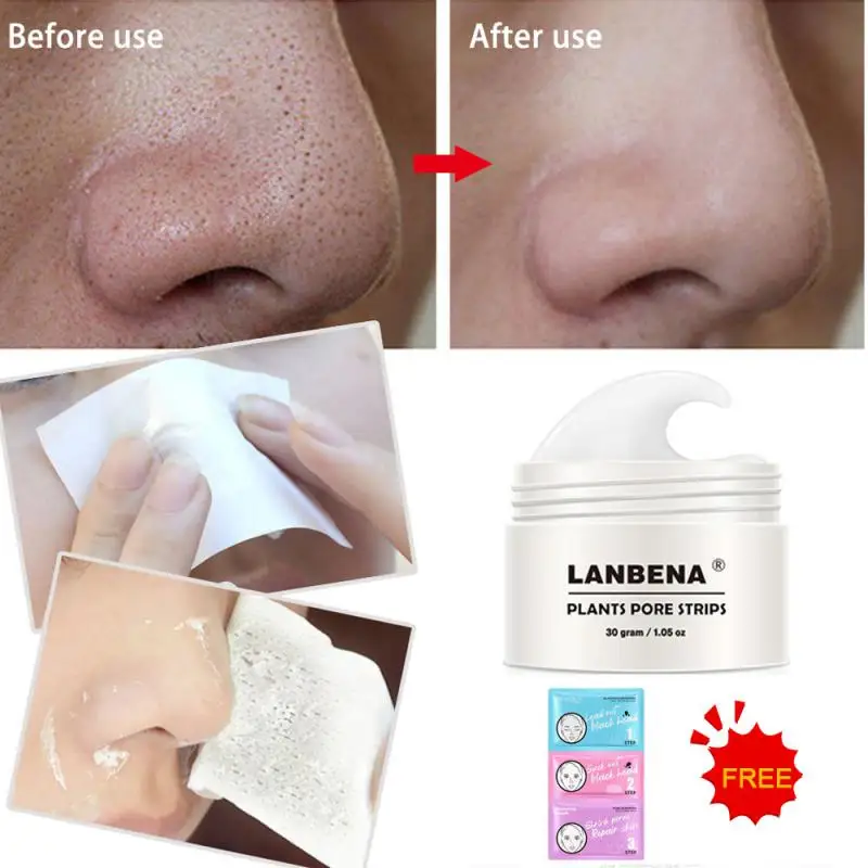 

Маска для удаления черных точек на носу + 60 листов