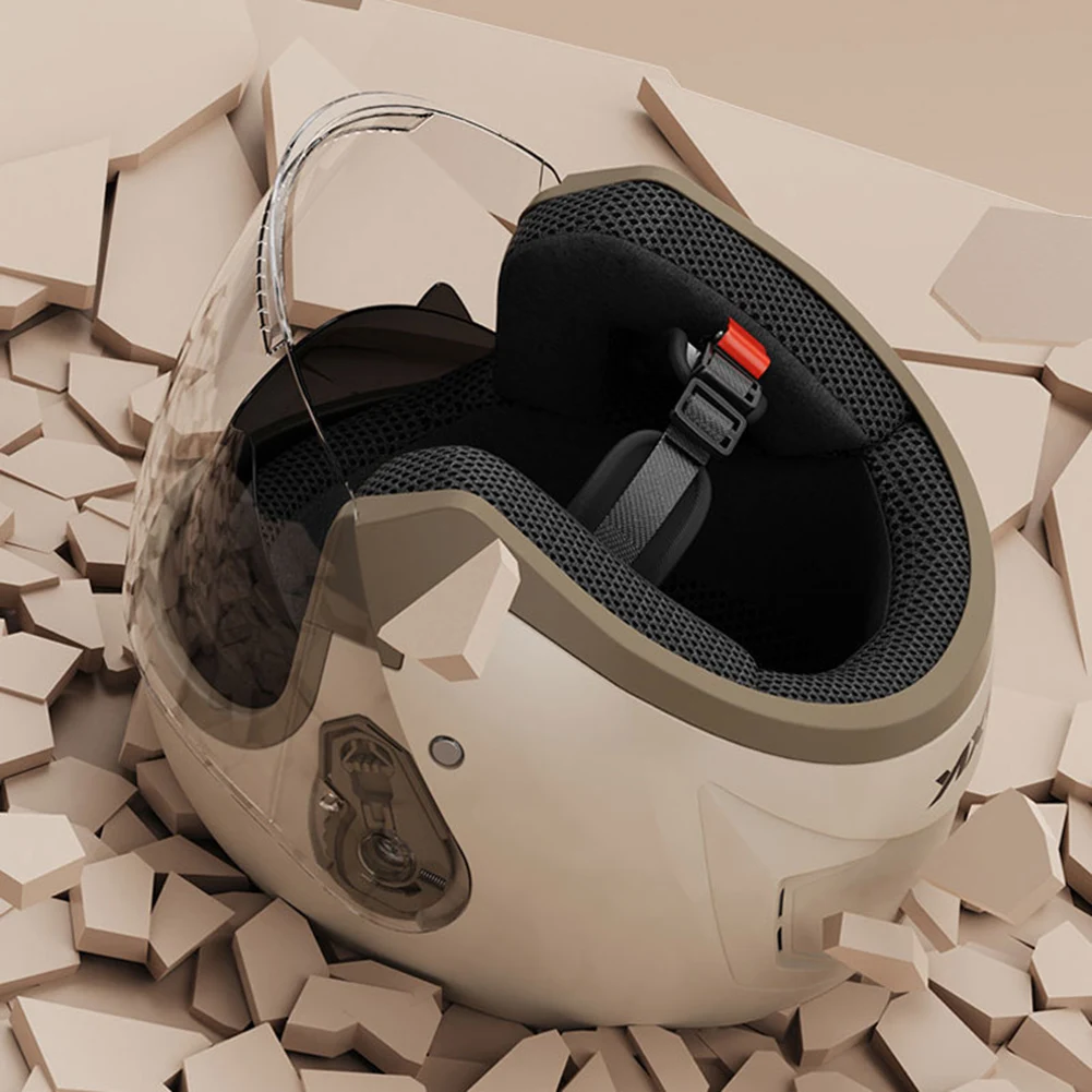 Мотоциклетный шлем с открытым лицом для мужчин и женщин 3/4 полушлем