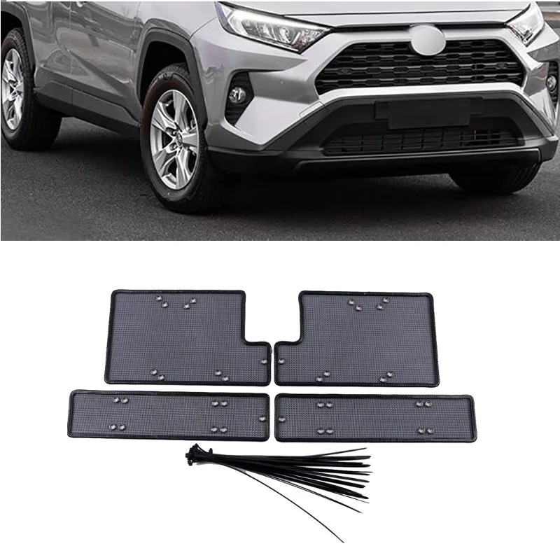 

For Toyota RAV4 RAV-4 XA50 2019 2020 Accessories Front Grille Insect Net Screening Insert Mesh Decoration Protection Covers Trim