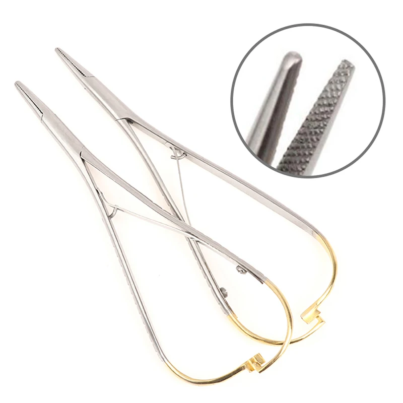 Standard Dental Needle Holder Tweezers Orthodontic Instrument Dentistry Product Stainless Steel Mathieu Needle Holder