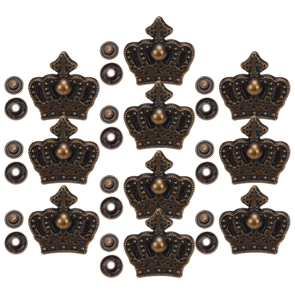 

Snap Button Fastener Alloy Buttons Fasteners Clasp DIY Craft Accessories Vintage Purse