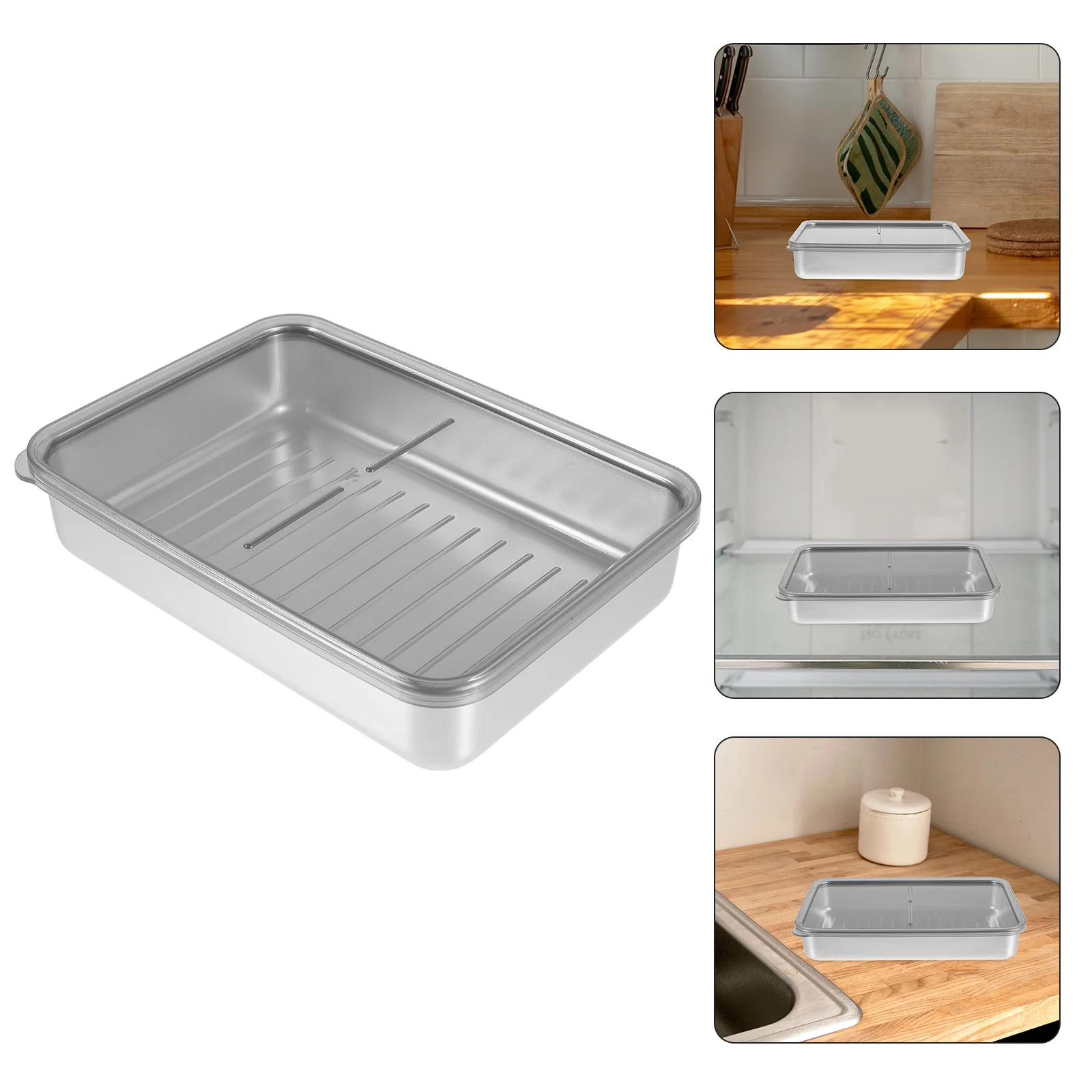 

Ланч-бокс 800 мл, коробка для еды Bento, портативный контейнер из нержавеющей стали для закусок, контейнер