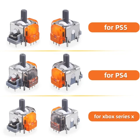 Комплект из 10 сменных джойстиков BIKLY TMR для DualSense PS5/PS4, Xbox Series X/S