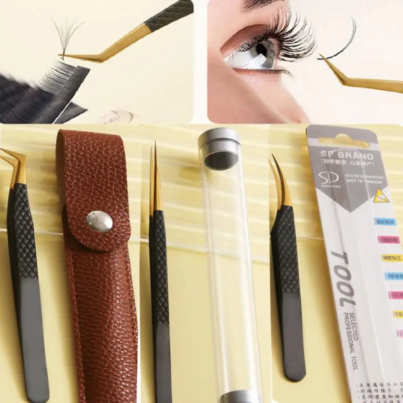 

1pcs Professional 3D Tweezers Stainless Steel Volume Eyebrow Tweezer False Eyelash Extension Tweezers For Eyelash Grafting Tool