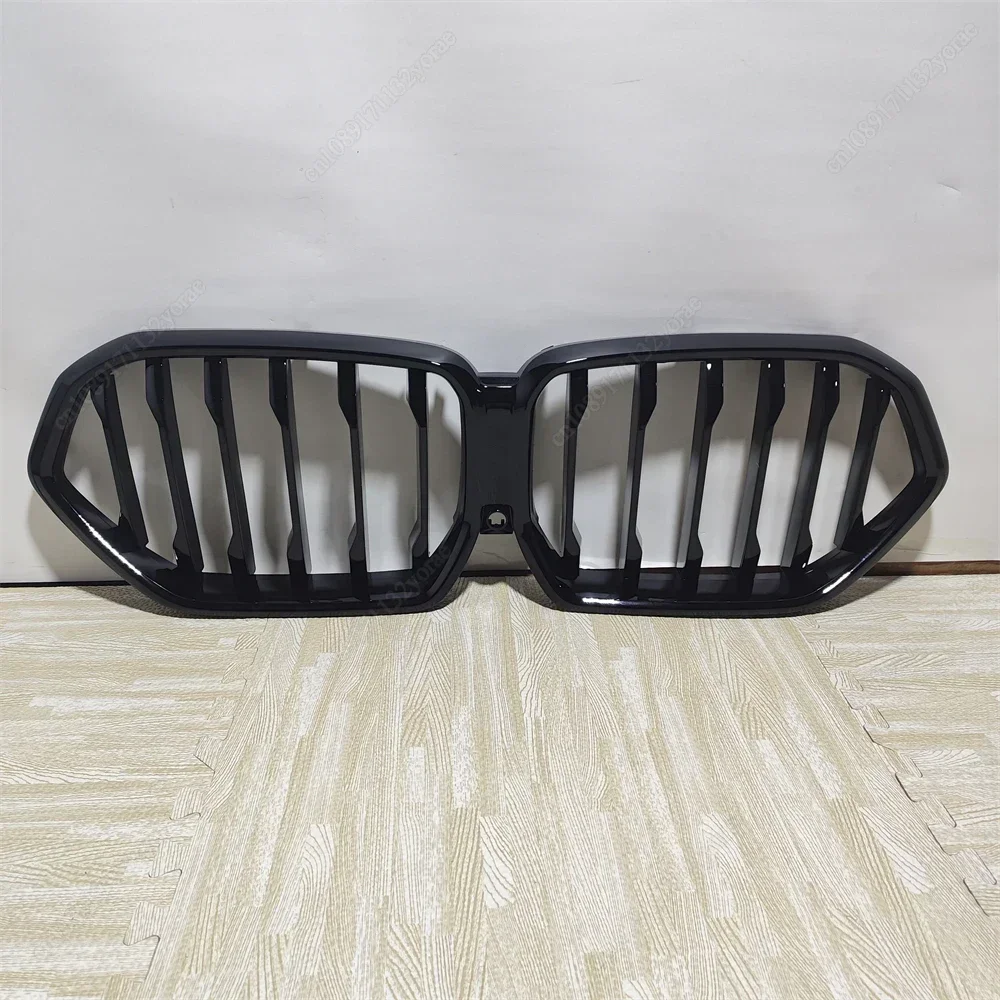 

Однолинейная решетка для BMW X6 G06 M50i M50d X6M F96 2019-2023, передний бампер, передняя решетка почек, глянцевая черная обвес, тюнинг