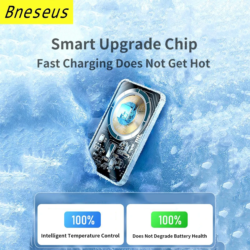 New Transparent 10000mAh Portable Magnetic Powerbank 15W Fast Wireless Charger For iphone 12 13 14  External Auxiliary Battery