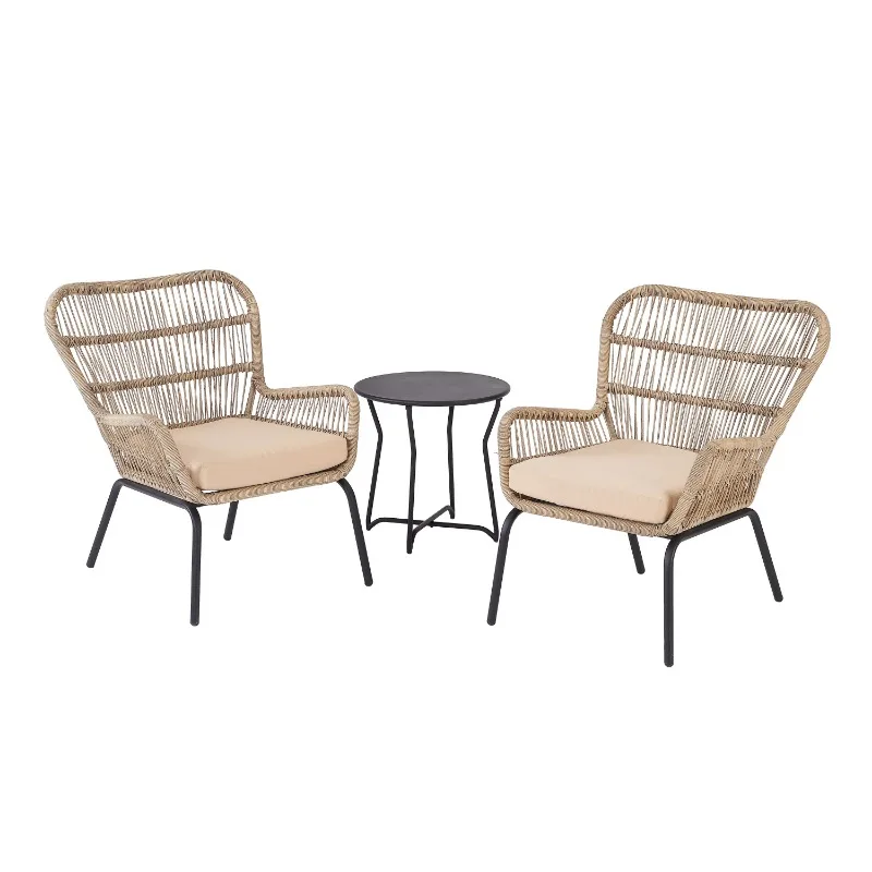 

Mainstays Adina Bay Outdoor Patio Furniture 3 Piece Wicker Chat Set