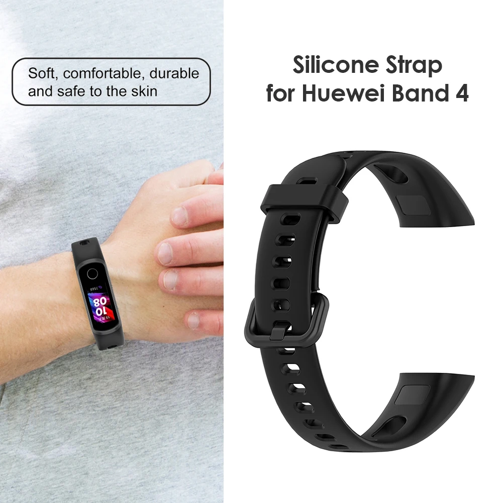

Watch Strap Silicone Smart Bracelet Wristband Outdoor Shopping Wearing Accessories for Honor Band 5i Huawei Band 4