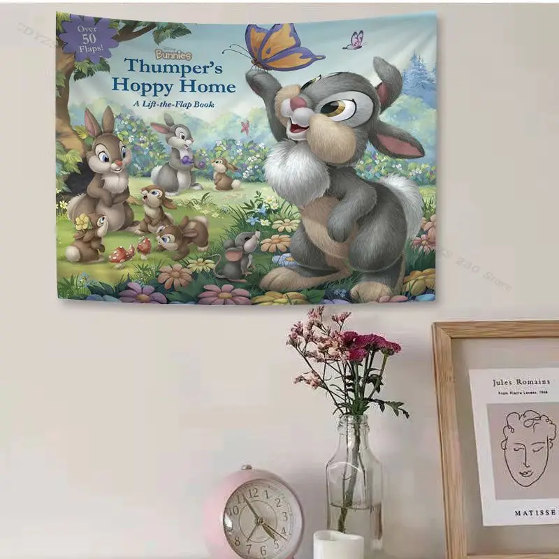 Цветной гобелен Disney Бэмби настенный подвесной Декор для гостиной дешевый хиппи |