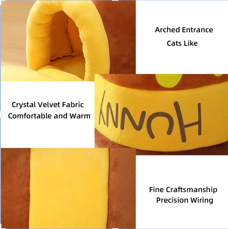 Кровать для кошек мягкий плюшевый туалет домашних животных маленьких собак