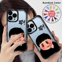 funny couple phone case for iphone 13 12 mini 11 pro max 7 8 plus se 2020 xs x xr clear lens protection shockproof cute cover