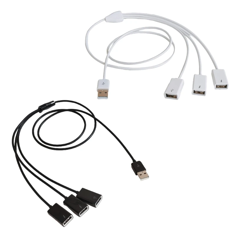 

USB Extension Cable 3 in 1 USB Charge Cable Fast Charging Cable USB Splitter Cable USB Male to USB Female USB 2.0 Adapter