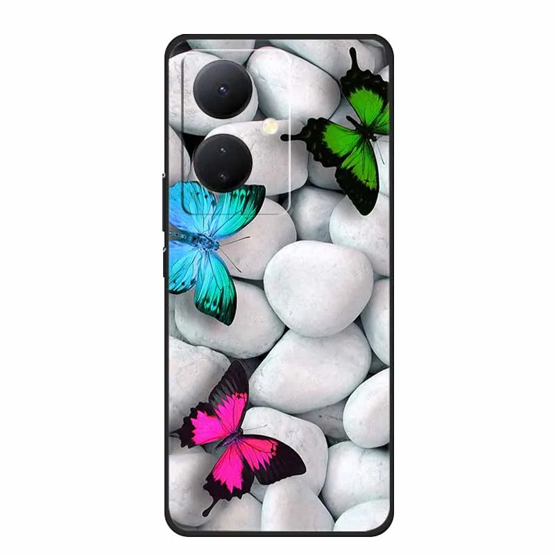 Роскошные Силиконовые мягкие чехлы для телефона из ТПУ Vivo V29 Lite чехол V29Lite 2023