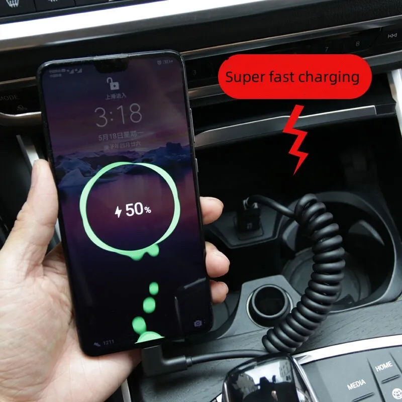 

For GM Audi Volkswagen BMW A4LA6LQ3Q5L Original Carplay Data Apple, Huawei Android System, On-board Super Fast Charging Cable