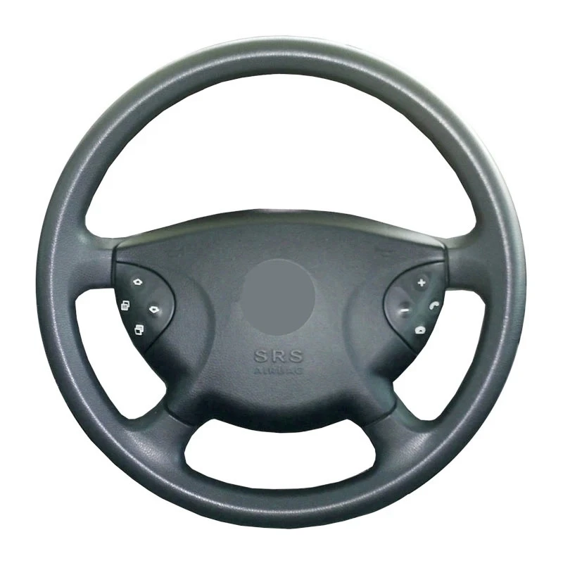 

Car Accessories Black Genuine Leather Braid Car Steering Wheel Cover For Mercedes Benz W210 E240 E63 E320 E280 2002-2005