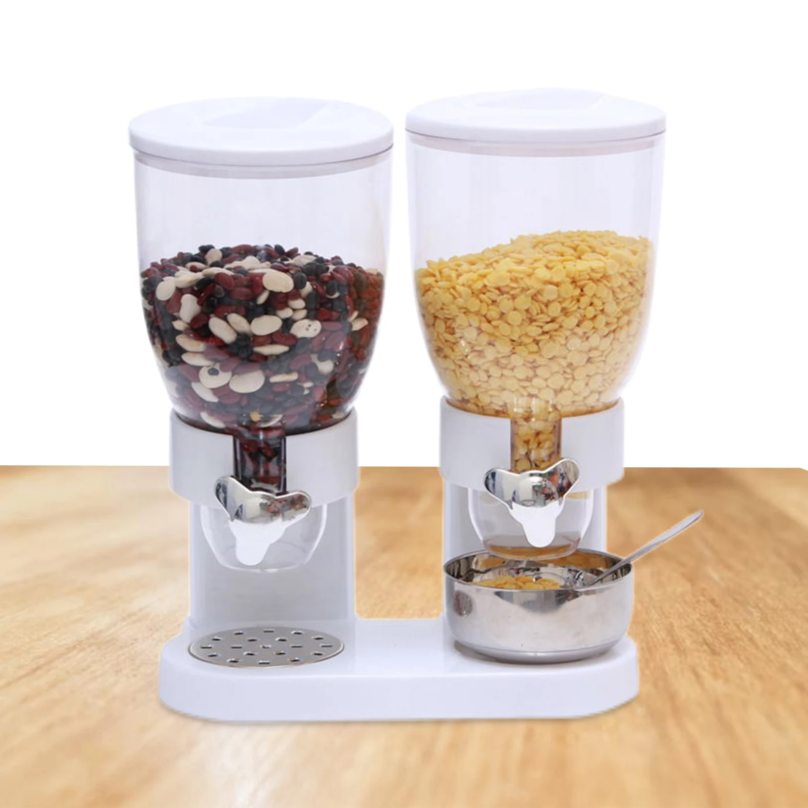 

Dry Food Dispenser Dry Food Dispenser Clear Cereal Dispenser Kitchen Storage Tank For Sweets Nuts Granola Space Saving
