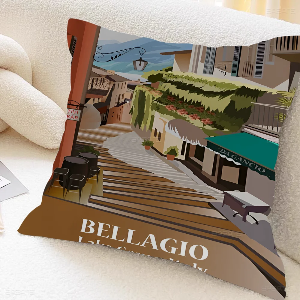 Озеро Кома Барселона ретро наволочка дюймов Декор фермерского дома домашние