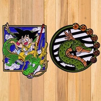 a0911 dragon japanese anime novel enamel pin womens brooch lapel pins for backpacks briefcase badges jewelry accessories