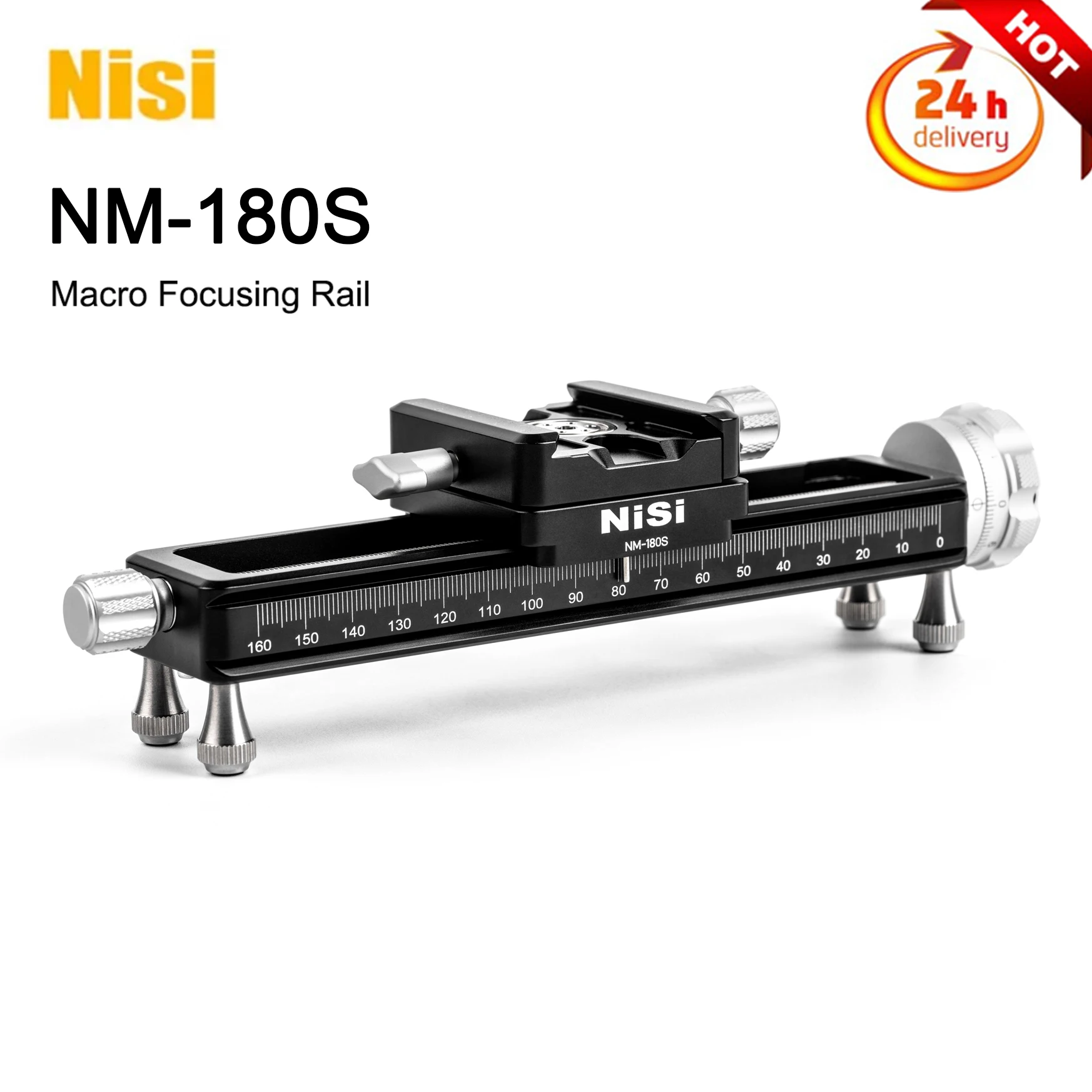 

NiSi NM-180S быстрая регулировка макро фокусировка рельса видеосъемки w/ 360 градусов вращающийся зажим и 1/4 винт для DSLR камеры