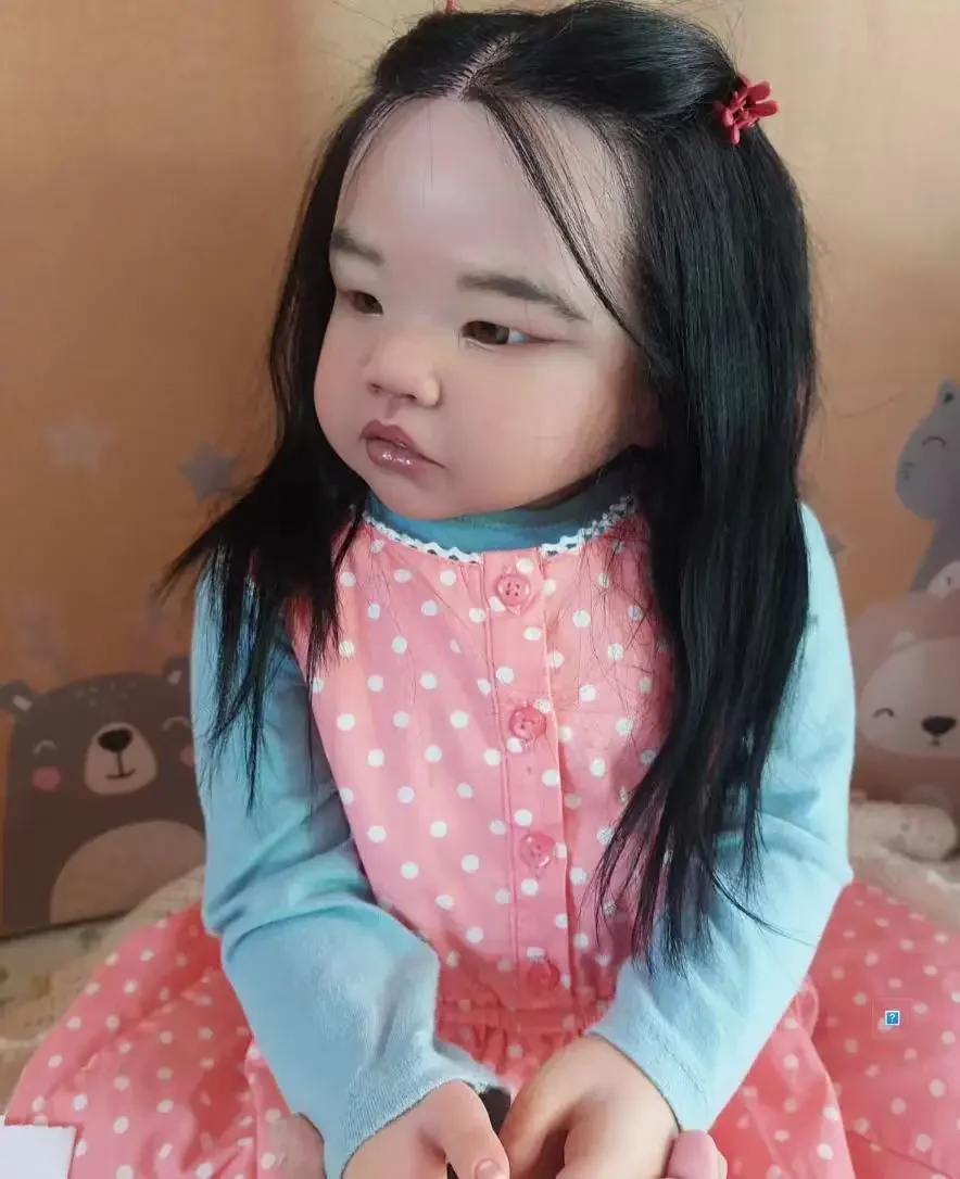 Фото EGO индивидуальная ограниченная поставка 29 дюймов Reborn Baby Amaya с ручной росписью волос набор DIY часть с тканевым корпусом №5