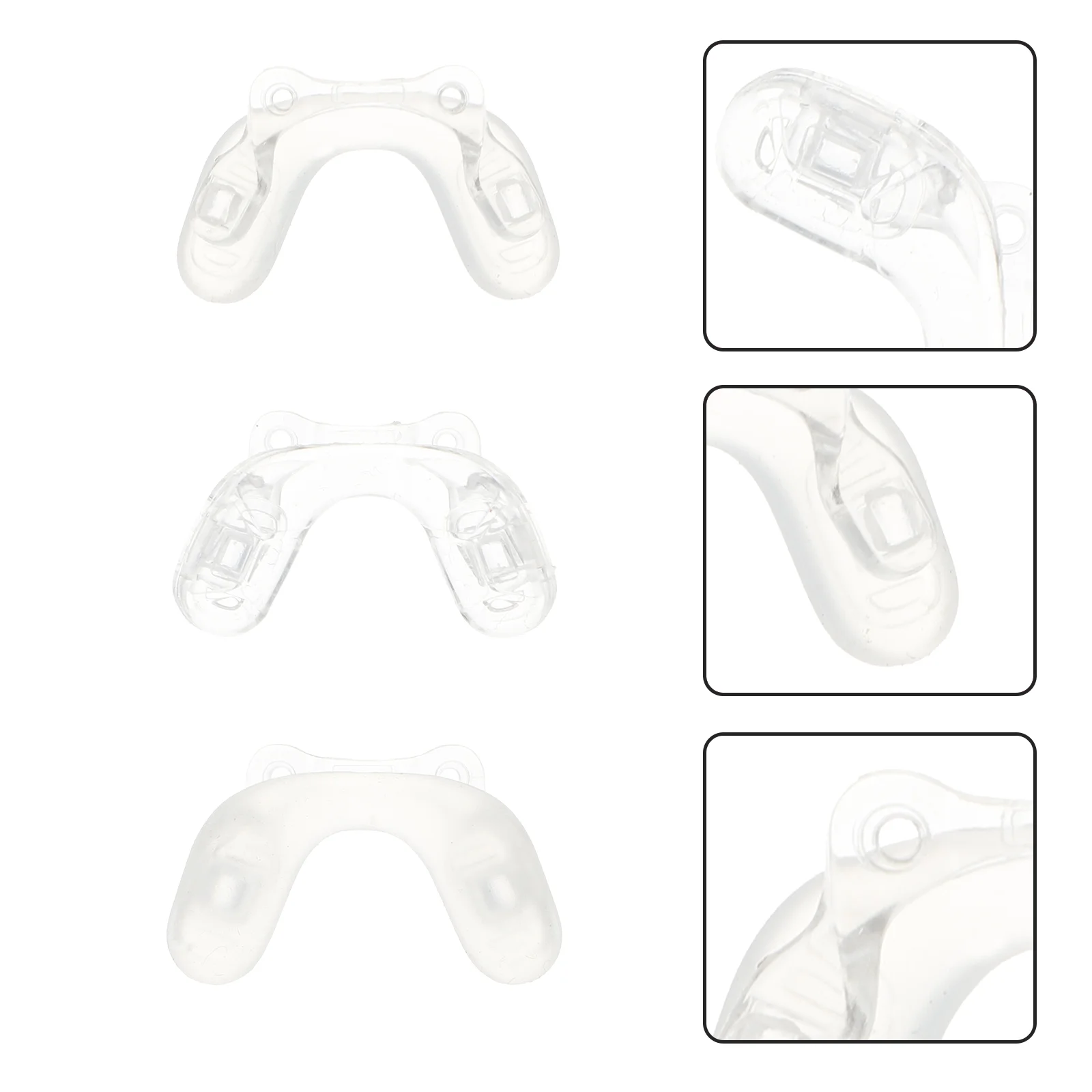 

Nose Pads Glasses Silicone Pad Eyeglasses Bridge Eyeglass Strap Shaped U Support Piece Anti Eyewear Accessories Clear Grips