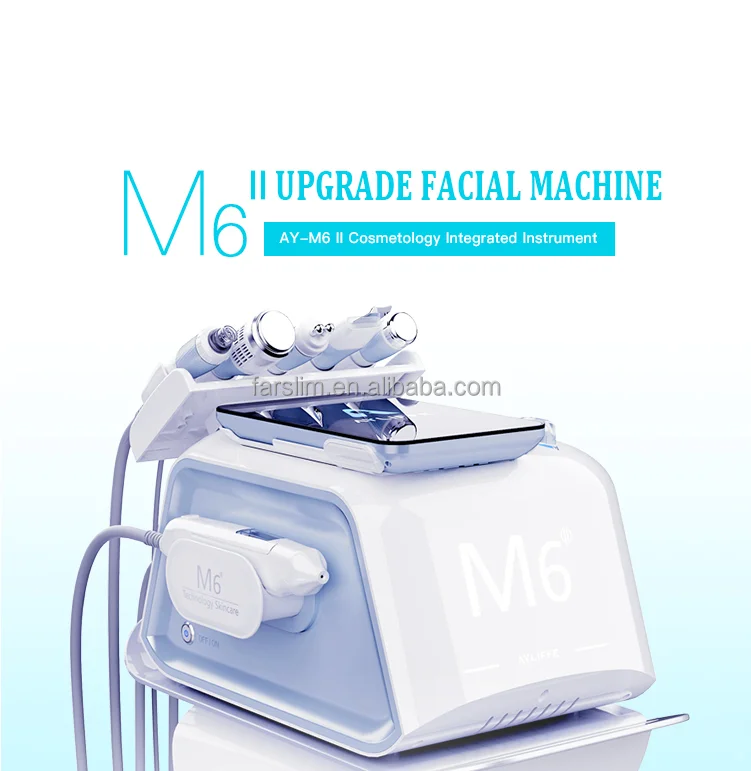 2023 портативный M6 2th 6 в 1 водный маленький пузырь для дермабразии уход за кожей