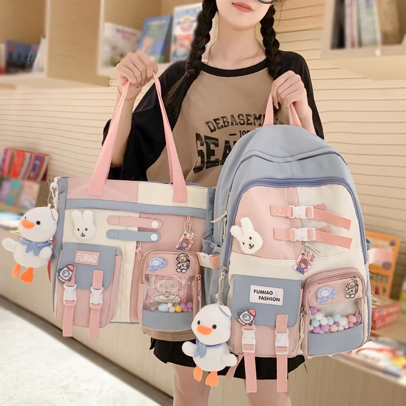 

Милый дорожный рюкзак для ноутбука для девочек, школьный ранец для подростков, модная сумка для книг, рюкзак на плечо, водонепроницаемый Женский студенческий рюкзак