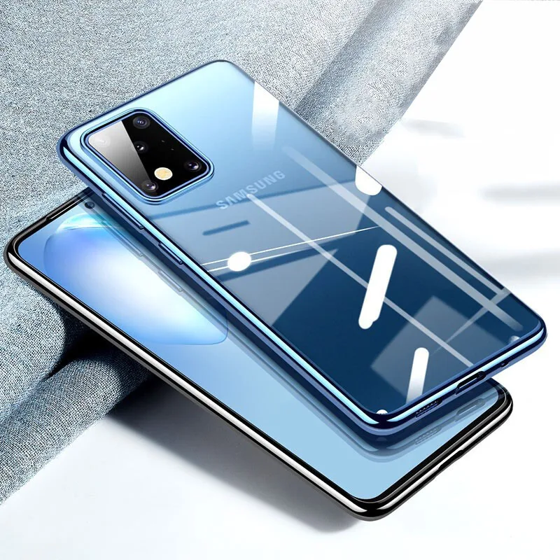 

Luxury Plating TPU Case For Samsung S20 FE Ultra S10Plus S10Lite S9Plus S8 Plus Silicone Case Cover For Samsung S20FE S20Ultra