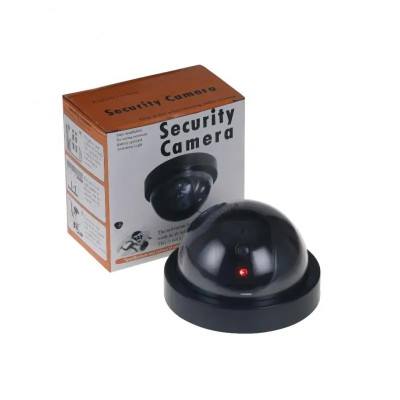 

1~5PCS Simulation Camera Fake Dome Camera CCTV Security Camera Indoor With Flashing Red Dummy LED Light Fake Surveillance Camera