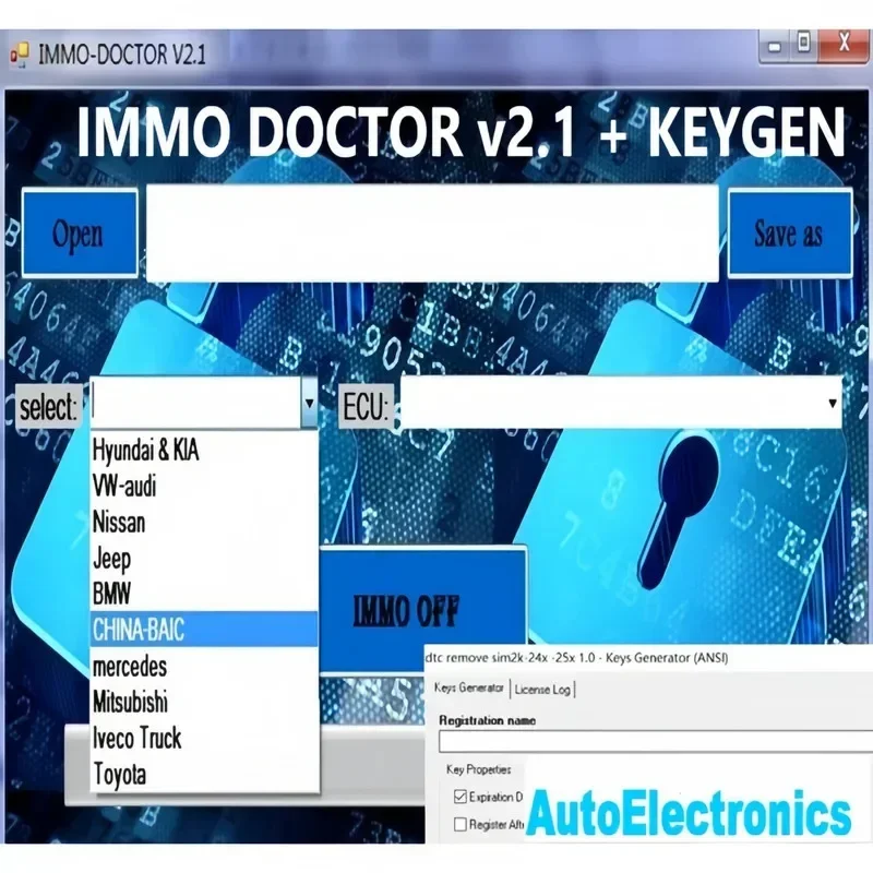 Фото Горячий набор программного обеспечения IMMOOFF + immoff17 + IMMOdoctor + сервисный инструмент ImmoKiller + ImmoKiller + калькулятор кодов IMMOPine + универсальный декодер IMMO №5