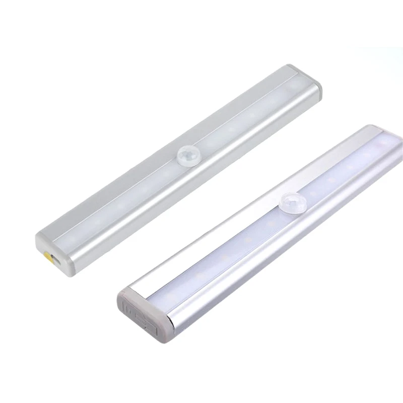 

Wireless LED Under Cabinet Light PIR Motion Sensor Lamp 10 LEDs for Wardrobe Cupboard Closet Kitchen Lighting Led Night Light