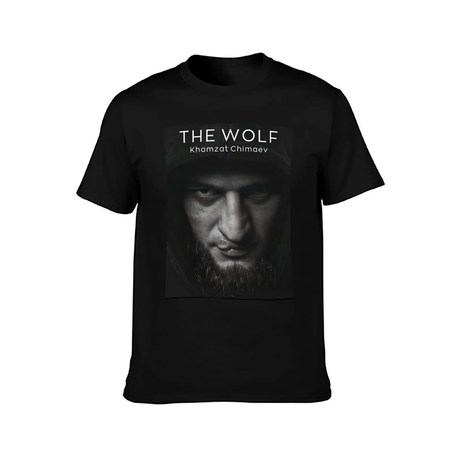 Фото Футболка с классическим принтом The Wolf Khamzat Chimaev, рубашка с короткими рукавами и классическим принтом №2