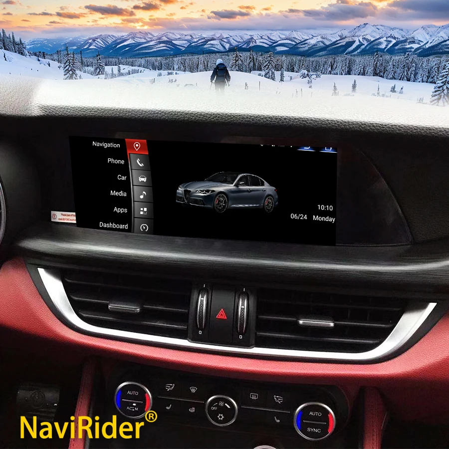 Android 13 для Alfa Romeo Giulia Stelvio 2016-2021, автомобильное радио, автомобильное мультимедиа, CarPlay, авто Bluetooth, GPS-навигация, стерео