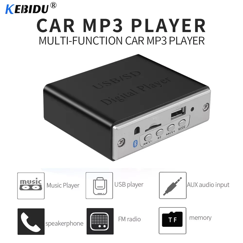 

Bluetooth 5.0 MP3 Player Decoder Board Speaker Car FM Radio Module 12V TF USB AUX Audio For Car Audio With Remote Control
