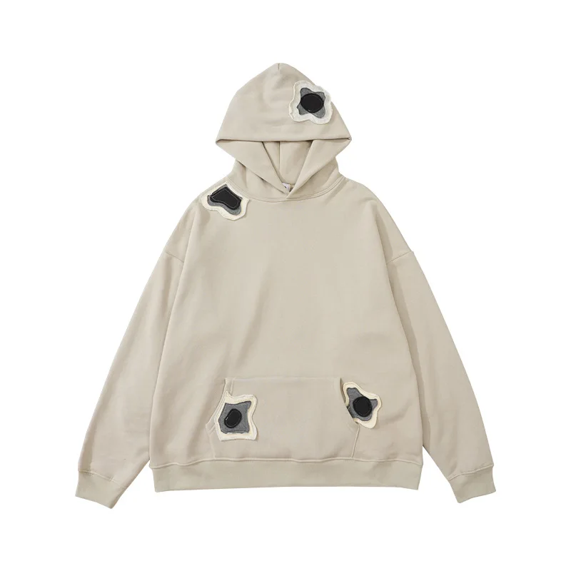 

Vintage 2023 Spring Harajuku Hoodies Patchwork Oversized Hip Hop Hoodie Streetwear Sweatshirt Autumn Winter Pullover Tops