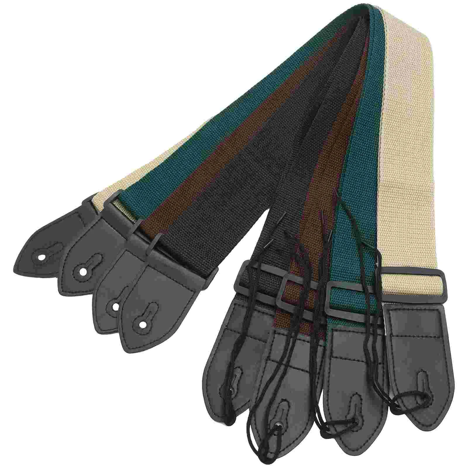 

4 Pcs Guitar Sling Ukulele Shoulder Strap Instrument Replacement Bass Belt Electric