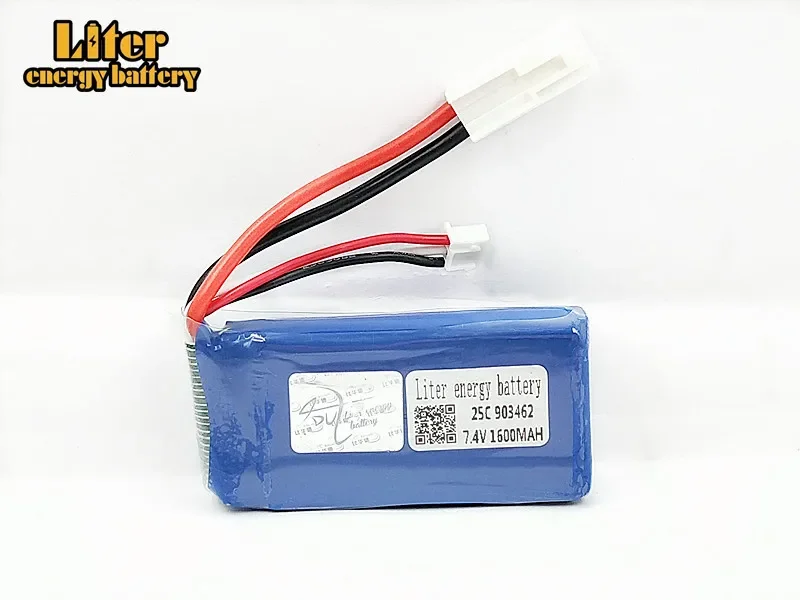 7 4 В 1600 мАч Lipo аккумулятор для FT009 лодки с дистанционным управлением скоростной