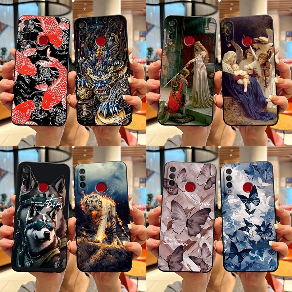 Мягкий силиконовый чехол для itel S15 Pro милый мультяшный защитный телефона Art Design