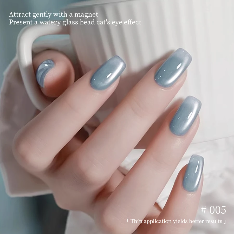 Фото RSNAIL 9g Crystal Cat Eye Гель-лак для ногтей Стекло Cat Магнитный гель для дизайна ногтей Маникюр UV Soak Off Полуперманентный лак на лето №4