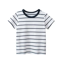 t shirt boy clothes summer tees short sleeve white breathable soft casual tops for kids toddlers baby