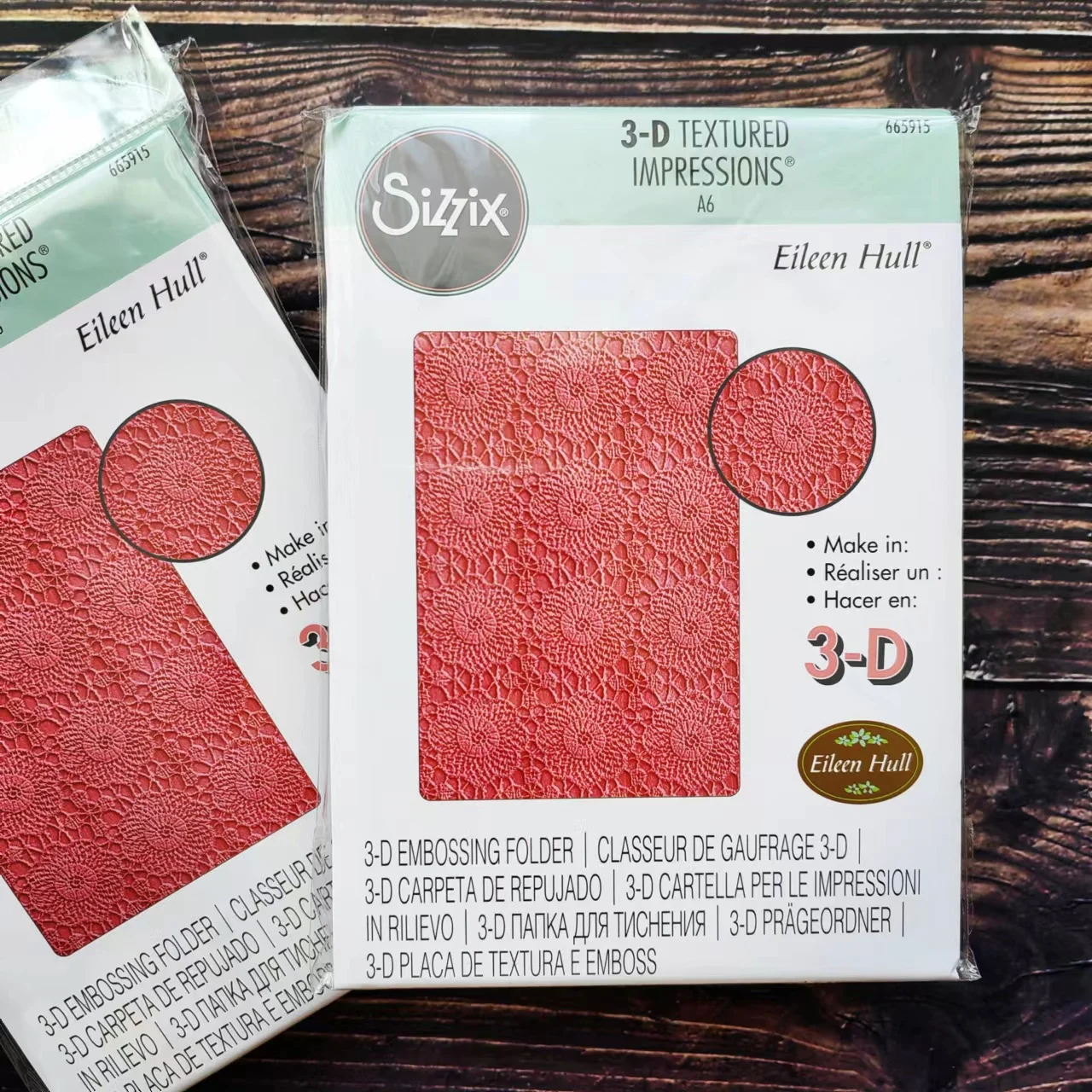 Sizzix 665915 папка для тиснения с текстурой 3-D-крючком Мандала от Eileen Hull |