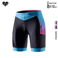 mk womens triathlon shorts 8%e2%80%9d inseam womens cycling shorts compression biker shorts with side pockets adjustable drawstring