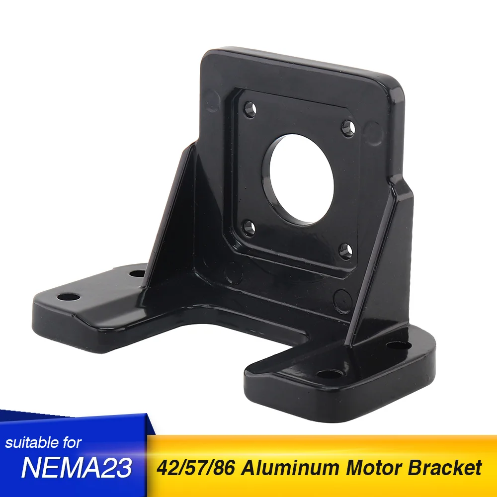 1 Uds de aluminio NEMA 23 servo a pasos soporte del motor/montaje horizontal motor base para NEMA 17/23/34 motor engrosada material